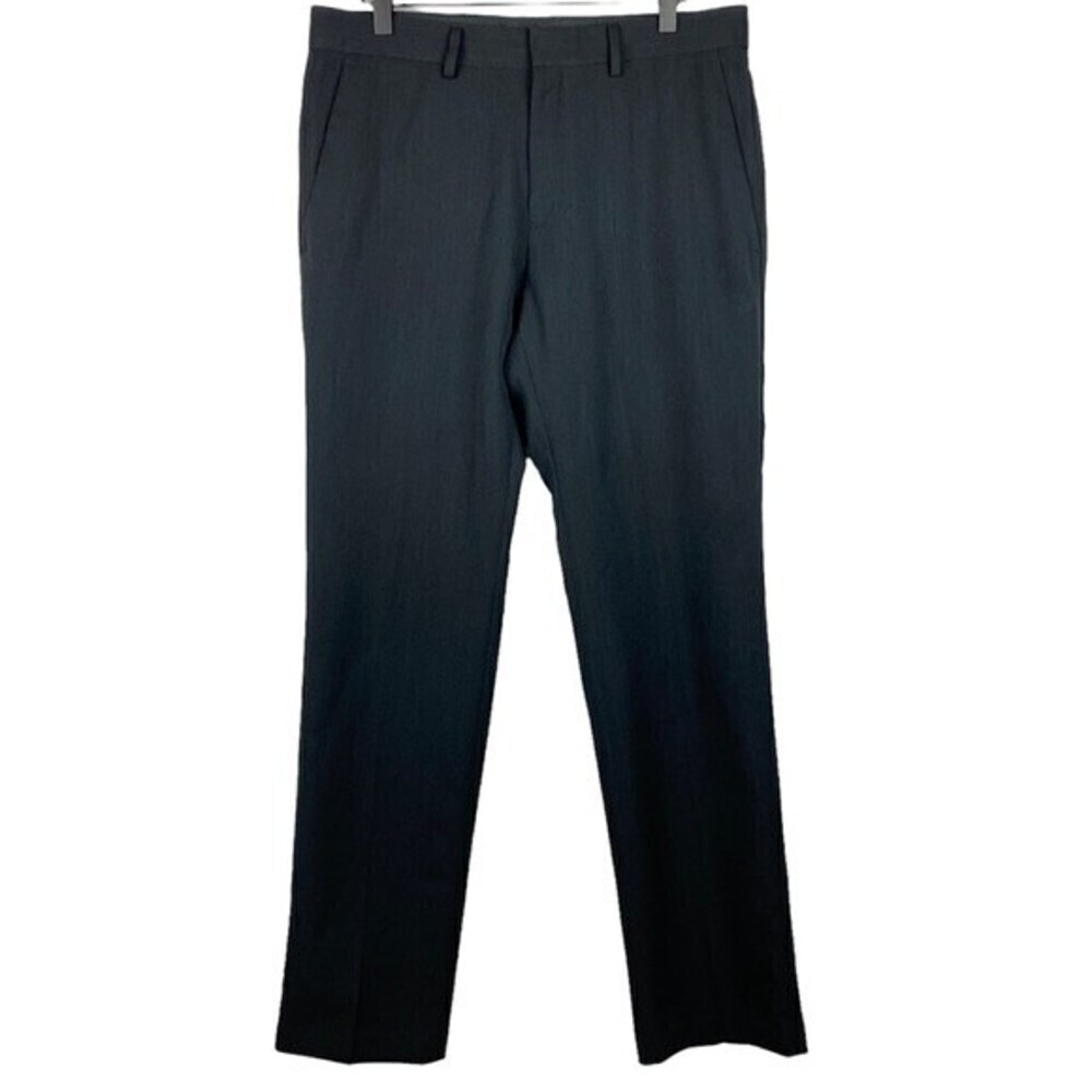 Kenneth Cole Reaction Mens Dress Pants Size 32x30 Flat Front Straight Leg